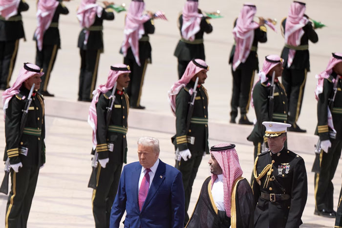 استقبال بن سلمان از ترامپ/ عکس آرشیوی